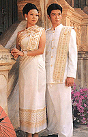 Thai men's suit & Thai women's dress
